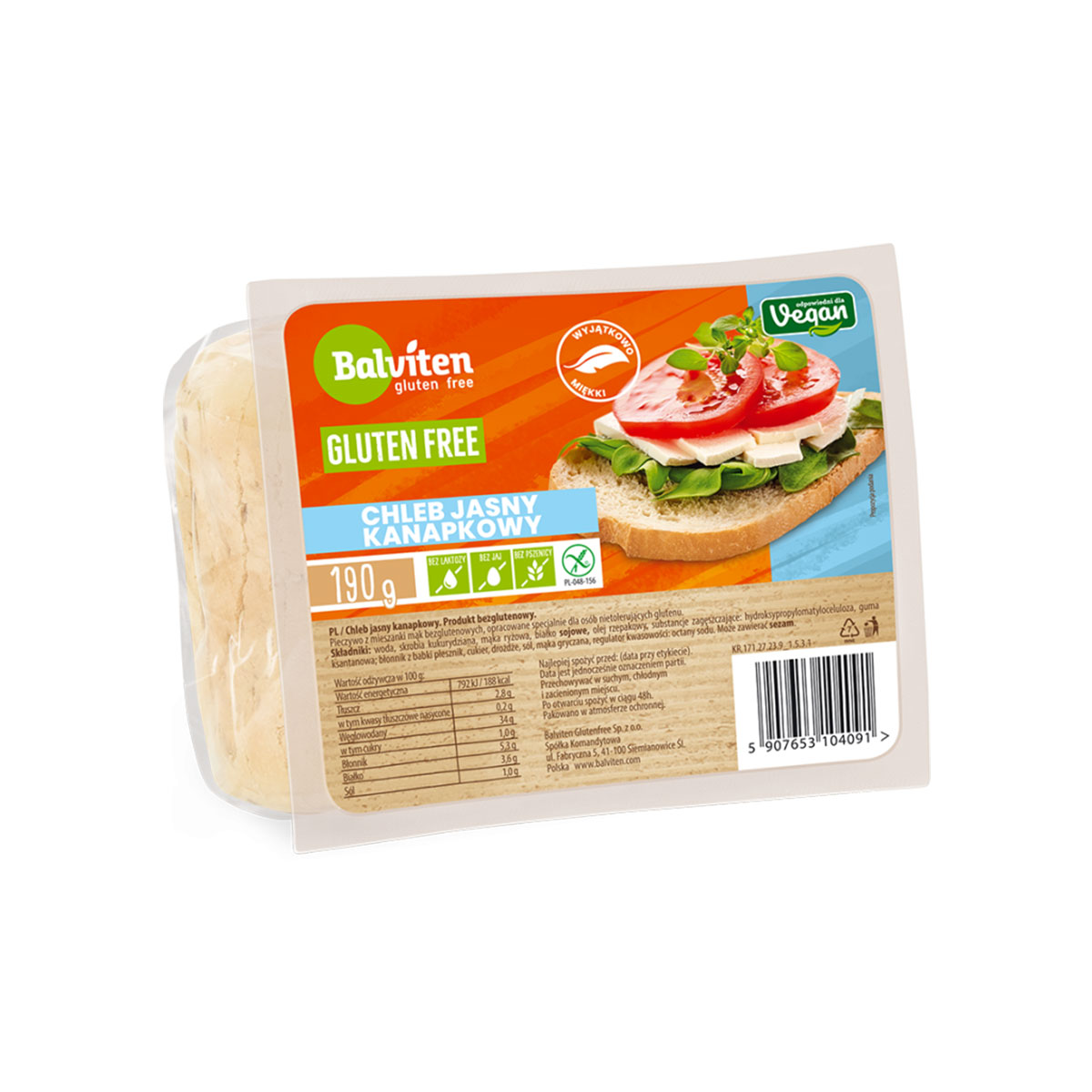 balviten-gluten-free-chleb-jasny-kanapkowy BALVITEN GLUTEN FREE CLASSIC BELI HLEB 190G - Слика 1