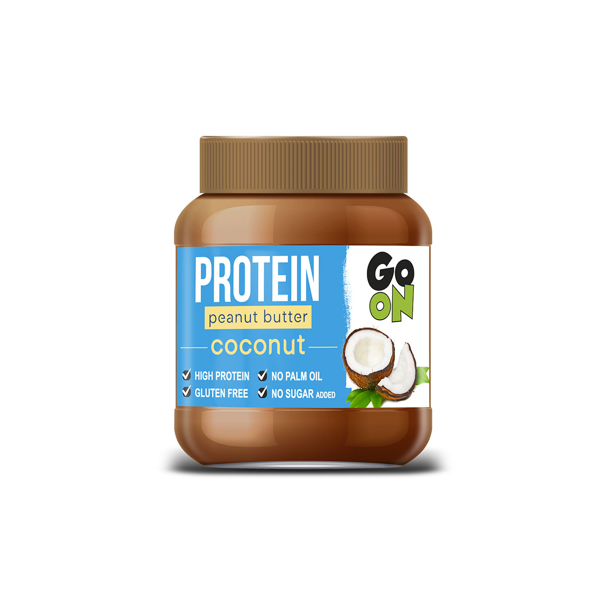 protein-kokos GO ON KIKIRIKI PUTER SA UKUSOM KOKOSA 350G - Слика 1